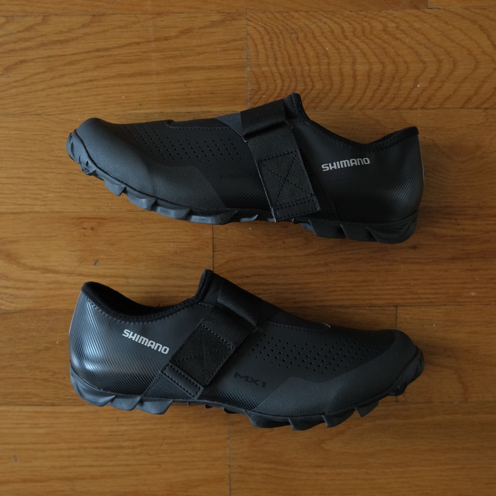 Shimano MX1 Cycling Shoes Men Black Cross Strap MTB Gravel Bike 43 US 9 SH-MX100